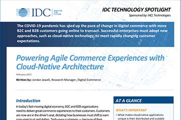 Cloud Native - IDC Technology Spotlight
