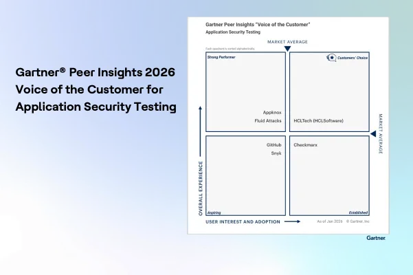 Gartner® Peer Insights 2026 Voice of the Customer for Application Security Testing